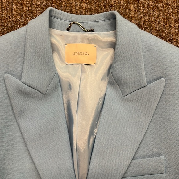 Dorothee Schumacher robins egg blue wool crepe pant suit - Picture 2 of 10